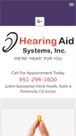 Mobile Screenshot of hearingaidsystems.net